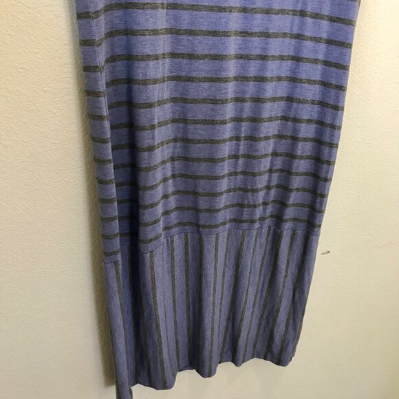 LuLaRoe Womens Simply Comfortable Stripe Stretch Bodycon Midi Julia Dress Size M - Picture 4 of 9